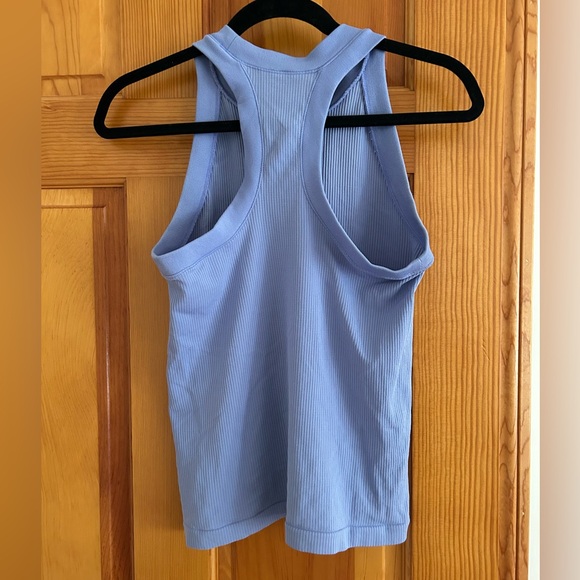 Athleta Blue High Neck Workout Tank - Picture 3 of 3